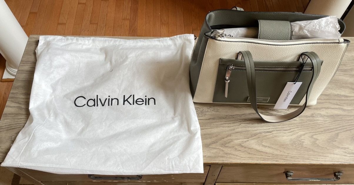 Calvin Klein Calvin Klein Hadley Colorblocked Tote Bag Faux Leather Size ONE SIZE - 2 Thumbnail