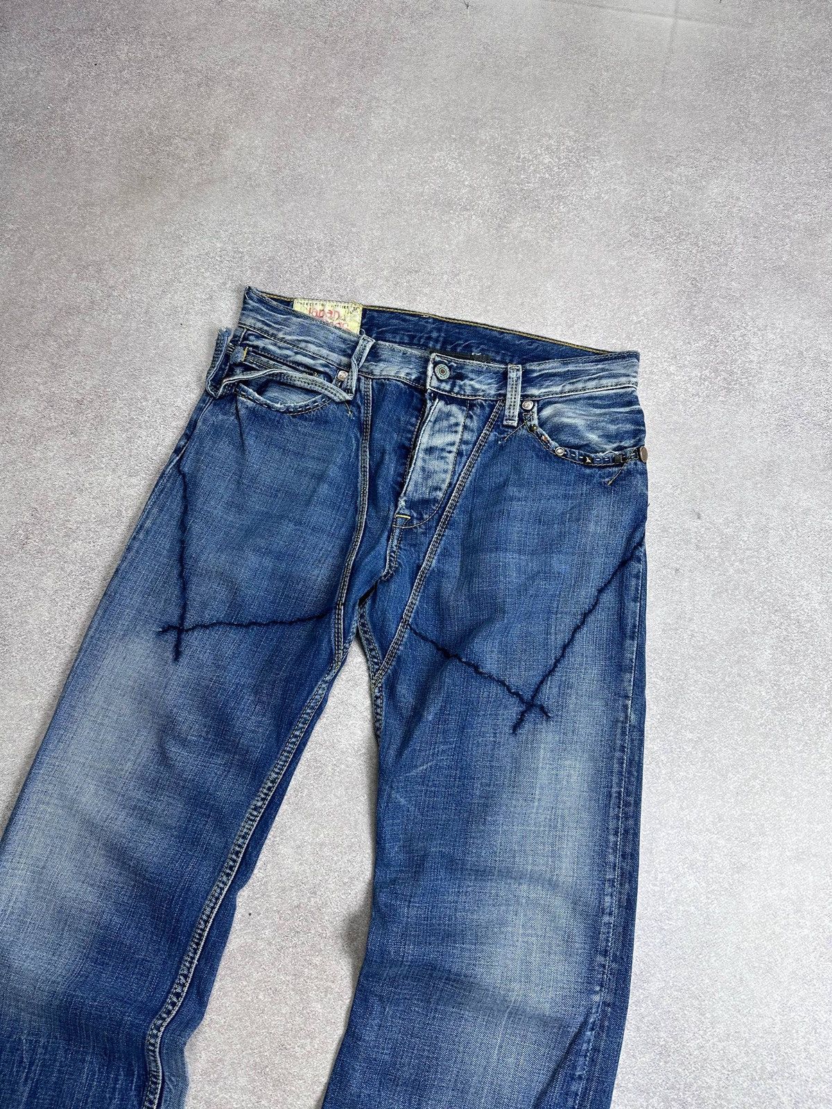 Japanese Brand Vintage Japan Rags Jeans Baggy Y2K Pants 30 Size US 30 / EU 46 - 2 Thumbnail