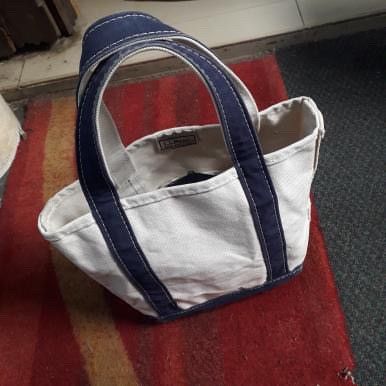 image of L L Bean x Made In USA Vintage 90's L.l.bean Totebag Made In Usa in Navy, Men's