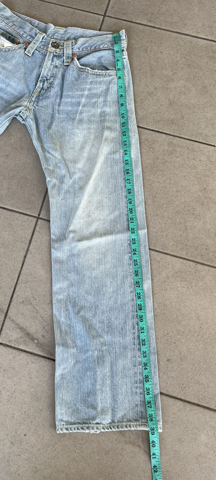 Japanese Brand Vintage CO & LU Iconic Japanese Brand Faded Blue Jeans Size US 26 / EU 42 - 18 Thumbnail