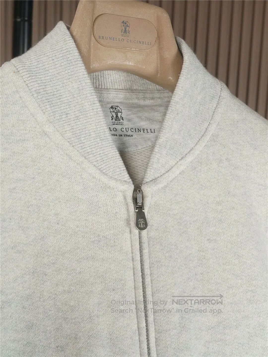Brunello Cucinelli Thick Knit Cashmere Baseball Jacket. Size US M / EU 48-50 / 2 - 7 Thumbnail