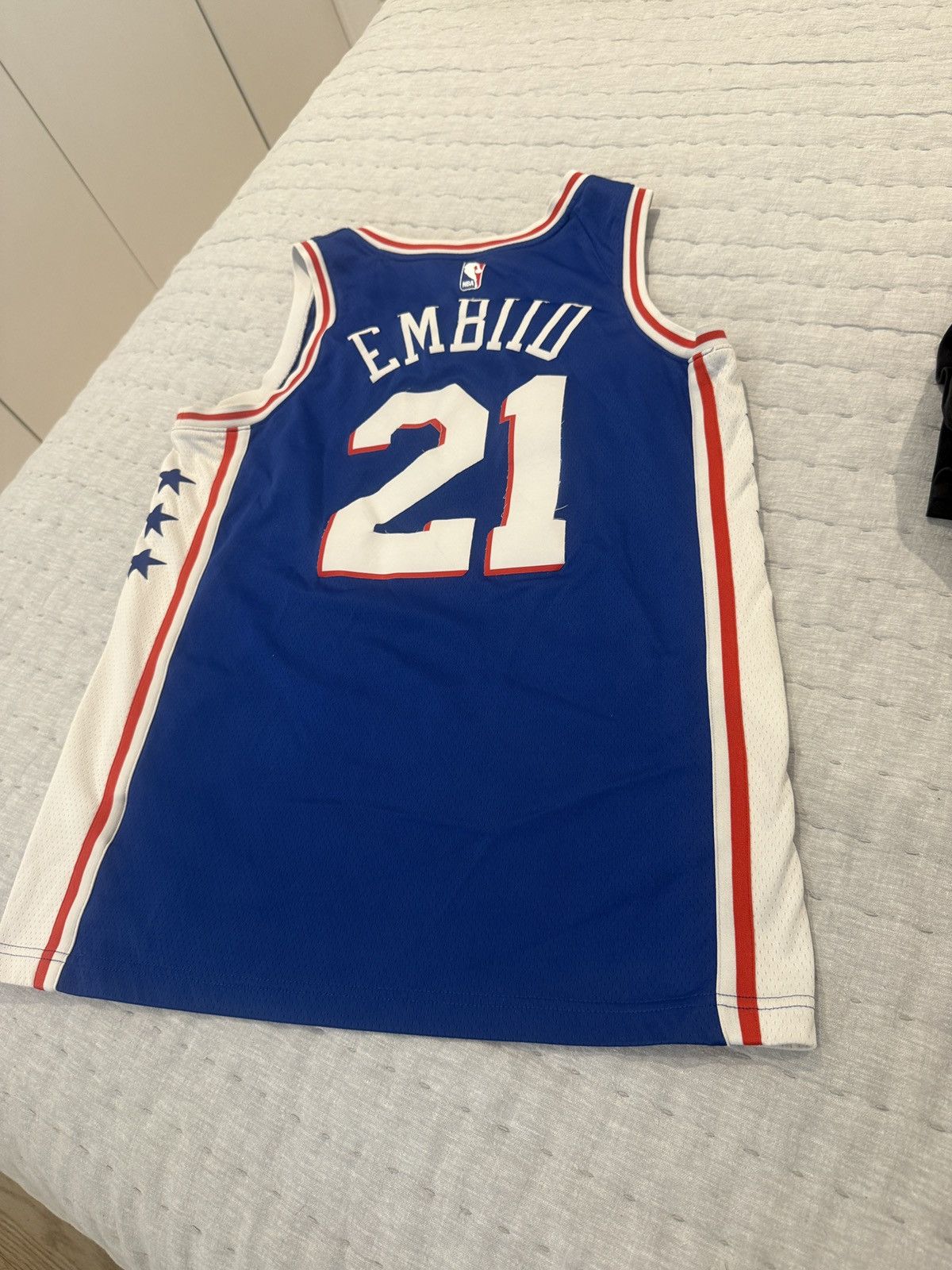 Nike Joel Embiid Philadelphia 76ers jersey size M Size US M / EU 48-50 / 2 - 2 Thumbnail