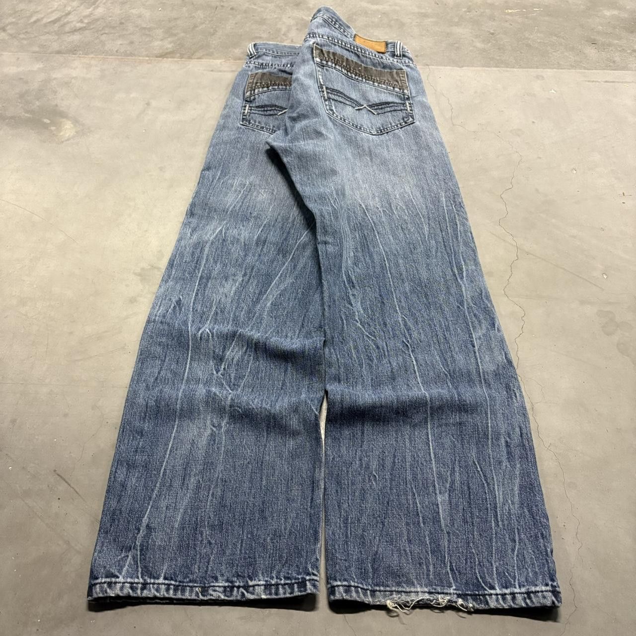 Vintage Crazy Vintage Y2K/2000s Super Baggy NoNo Maldonado Designer Medium Wash Denim Jeans! Size US 36 / EU 52 - 6 Thumbnail