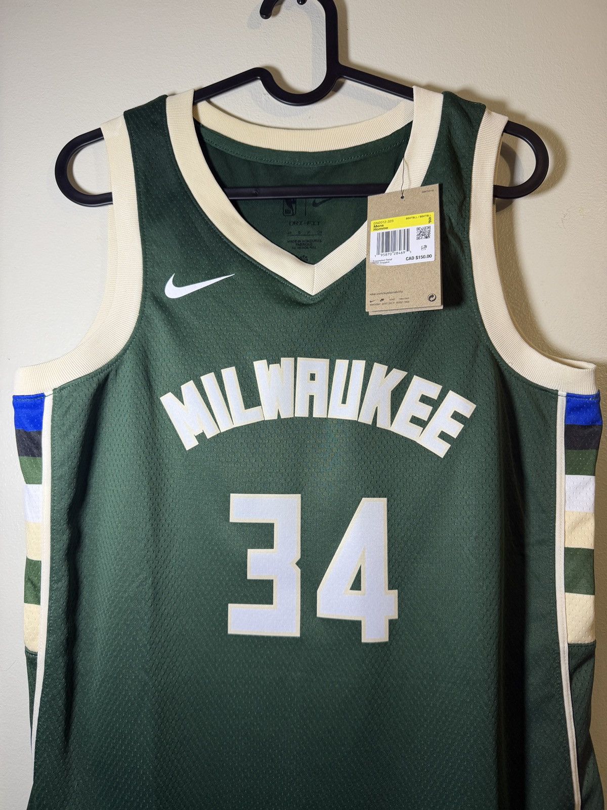 Nike Nike Milwaukee Bucks Giannas Antetokounmpo NBA Jersey Size US S / EU 44-46 / 1 - 4 Thumbnail