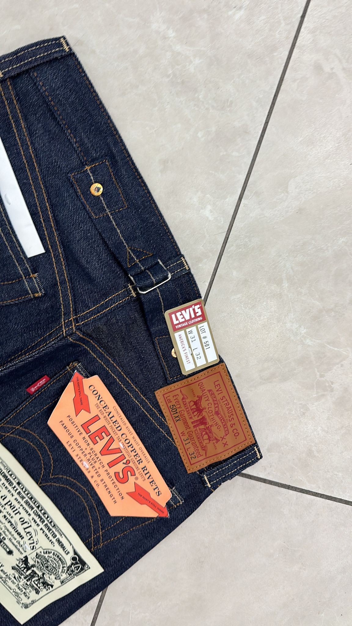 Levi's Vintage Clothing LVC Levi's Vintage Clothing 1937 501XX BigE Selvedge Jeans Size US 31 - 6 Thumbnail