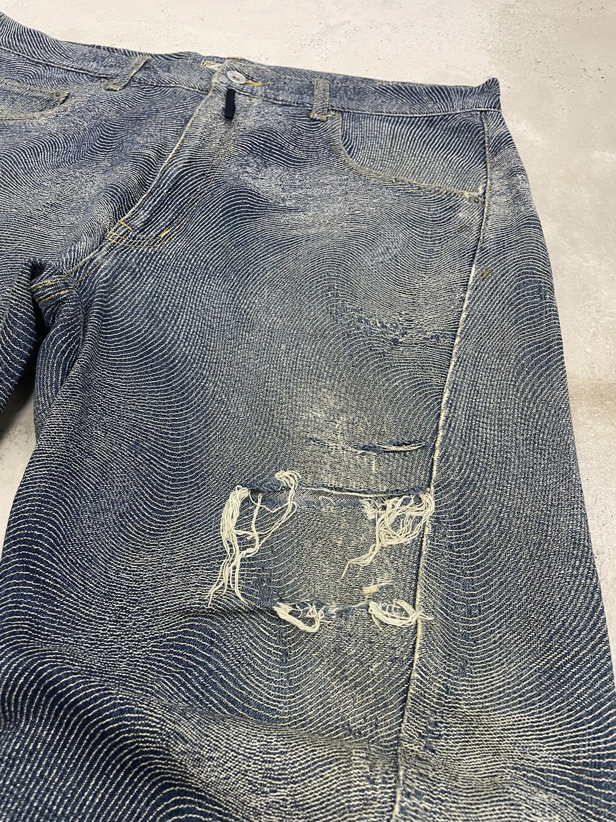 GOSTAR DE FUGA Japan Semantic Rare Style Distress Denim (A11) Size US 36 / EU 52 - 9 Thumbnail