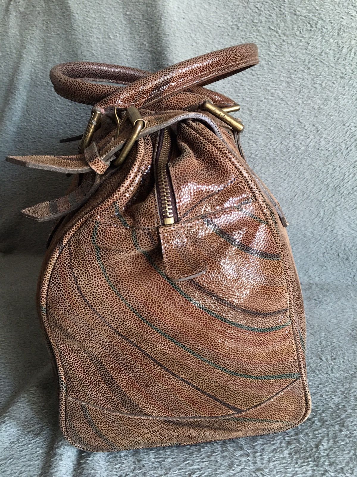 Paul Smith Paul Smith Swirl Design Leather Shoulder Tote Bag Size ONE SIZE - 6 Thumbnail
