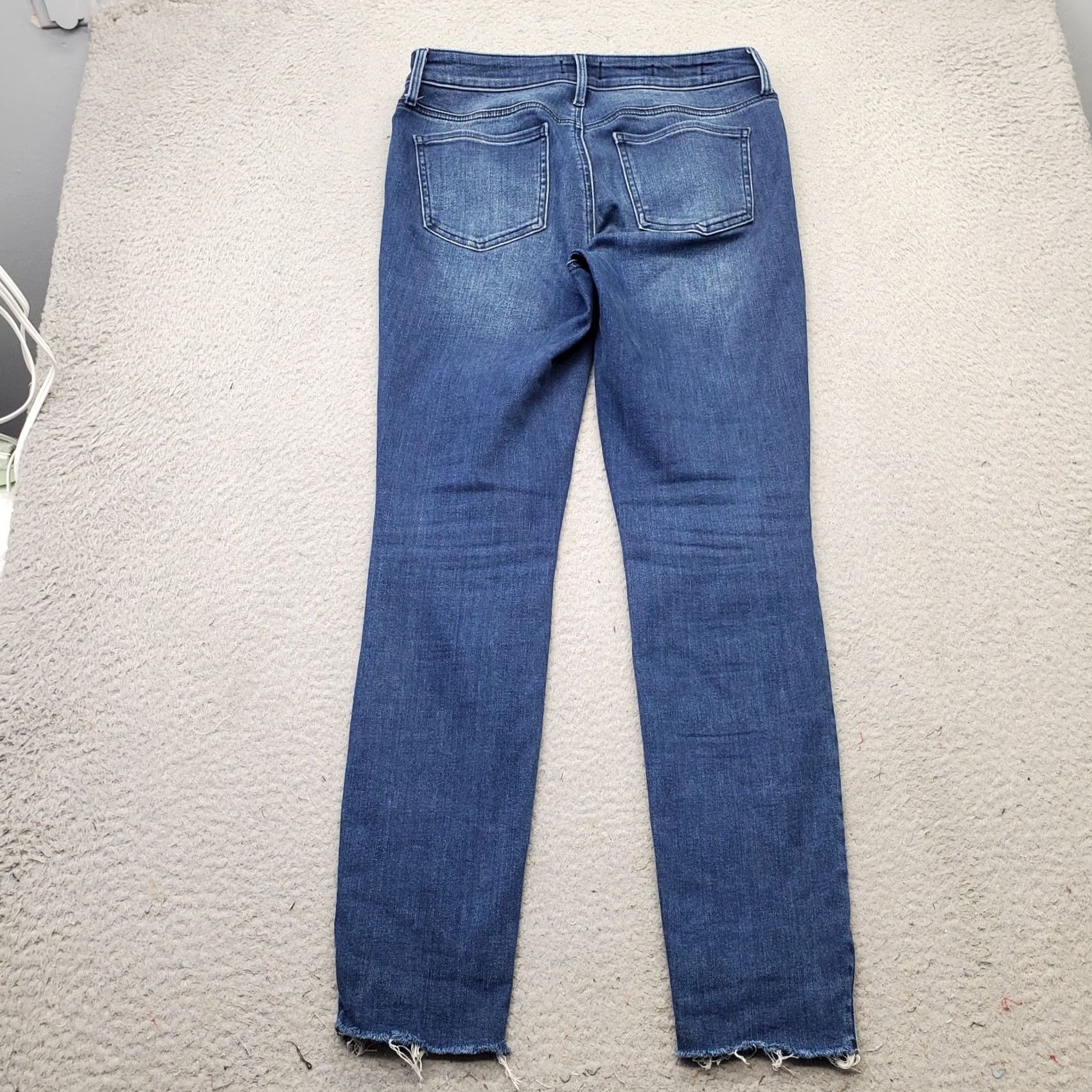 NYDJ NYDJ Womens Jeans Skinny 4 Blue Denim Stretch Faded Boho Raw Hem Whiskered NYDJ Ami Skinny Jeans Womens 4 Blue Denim Stretch Size 27" / US 4 / IT 40 - 2 Thumbnail