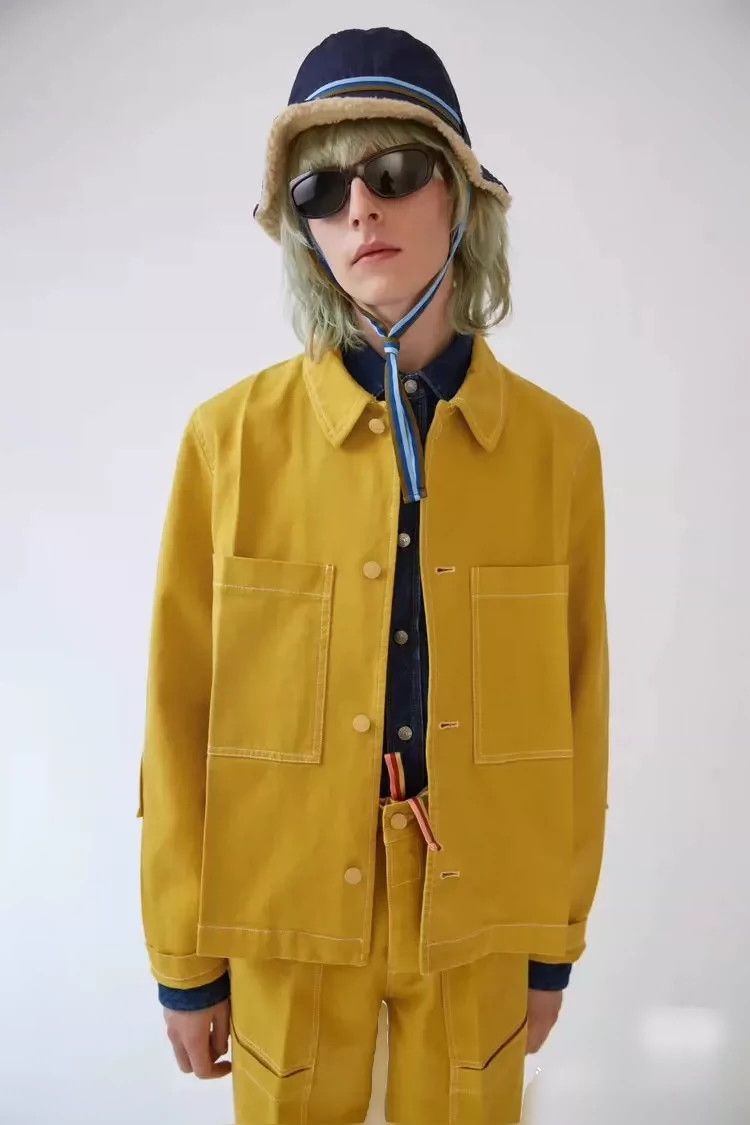 Acne Studios Acne studios Mustard yellow denim jacket 2502-Nextarrow Size US S / EU 44-46 / 1 - 1 Thumbnail