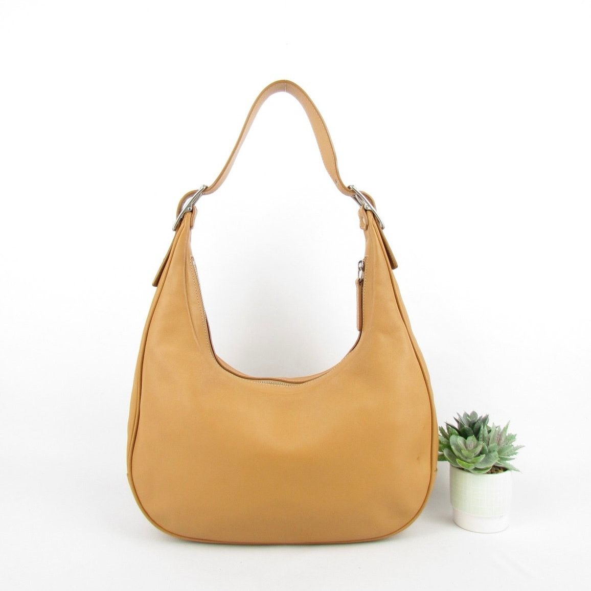 Coach Coach Tan Leather Hobo Shoulder Bag Size ONE SIZE - 2 Thumbnail