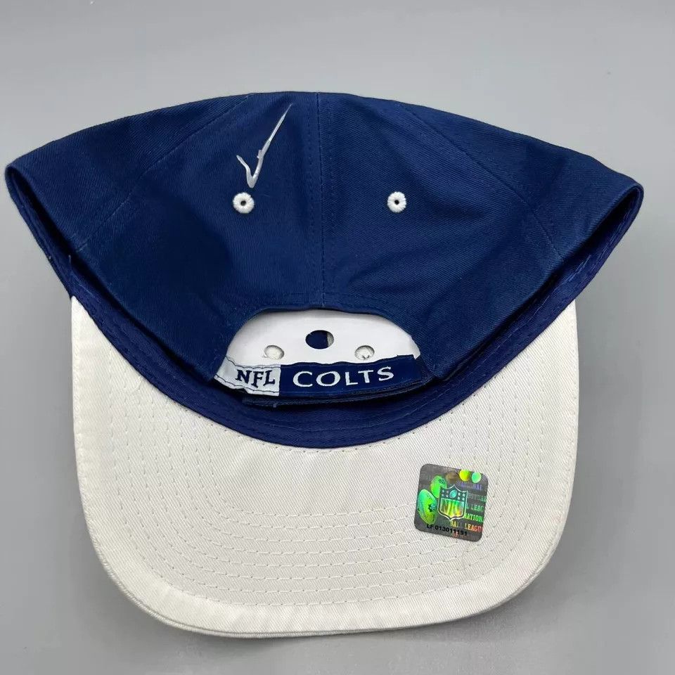NFL Indianapolis Colts Hat Men Embroidered Logo Strap Back Cap Size ONE SIZE - 4 Thumbnail
