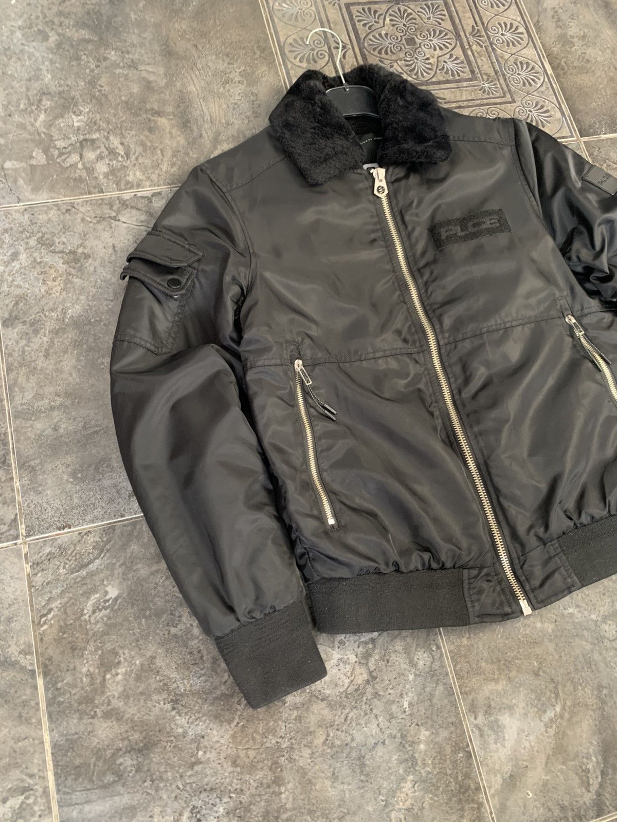 Vintage 883 Police Fur Bomber Jacket Size US S / EU 44-46 / 1 - 4 Thumbnail