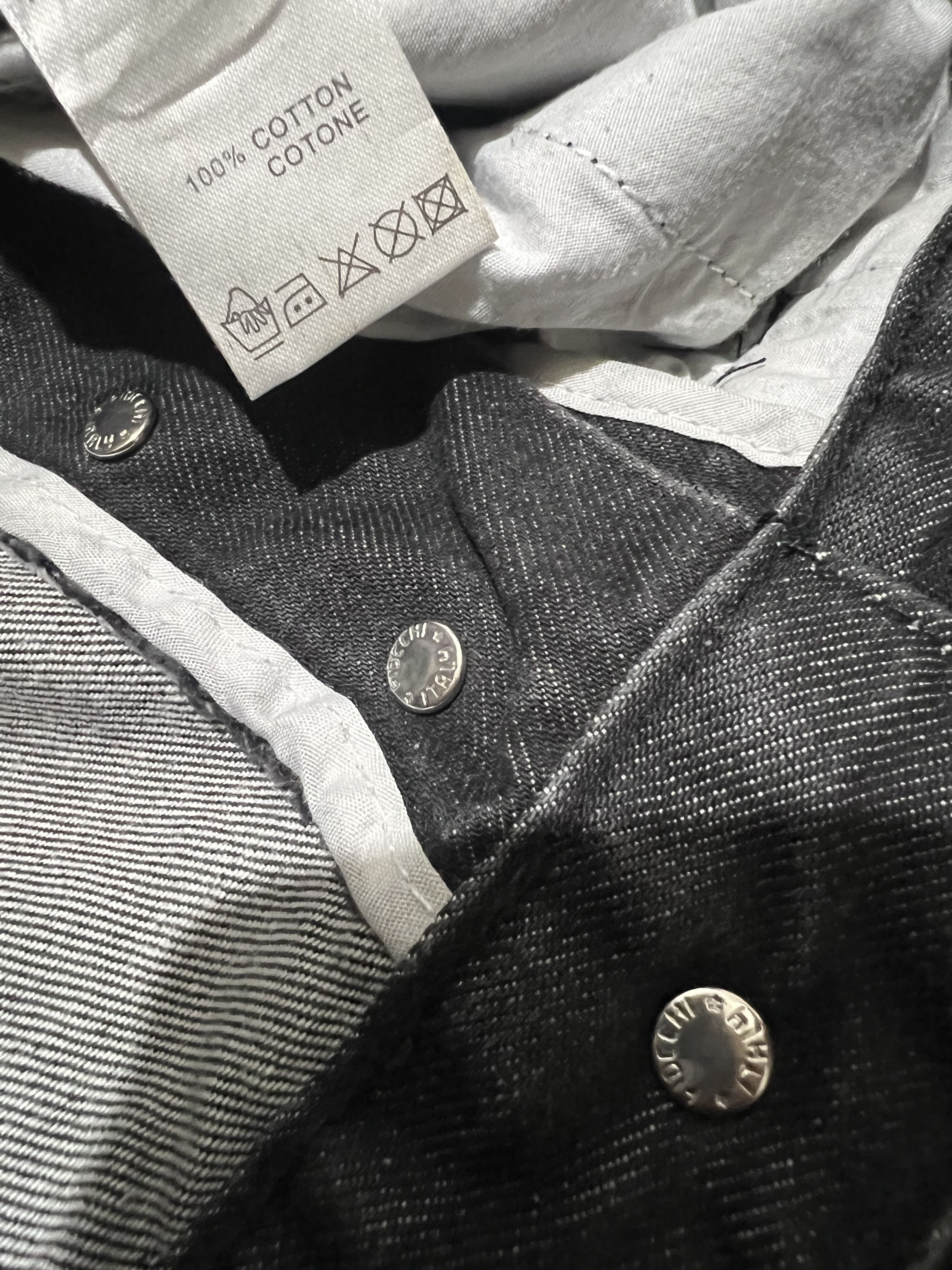 If Six Was Nine × Le Grande Bleu (L.G.B.) 2000s Philipp Plein Studded Skull Poem Wash Jeans y2k style Size US 34 / EU 50 - 11 Thumbnail