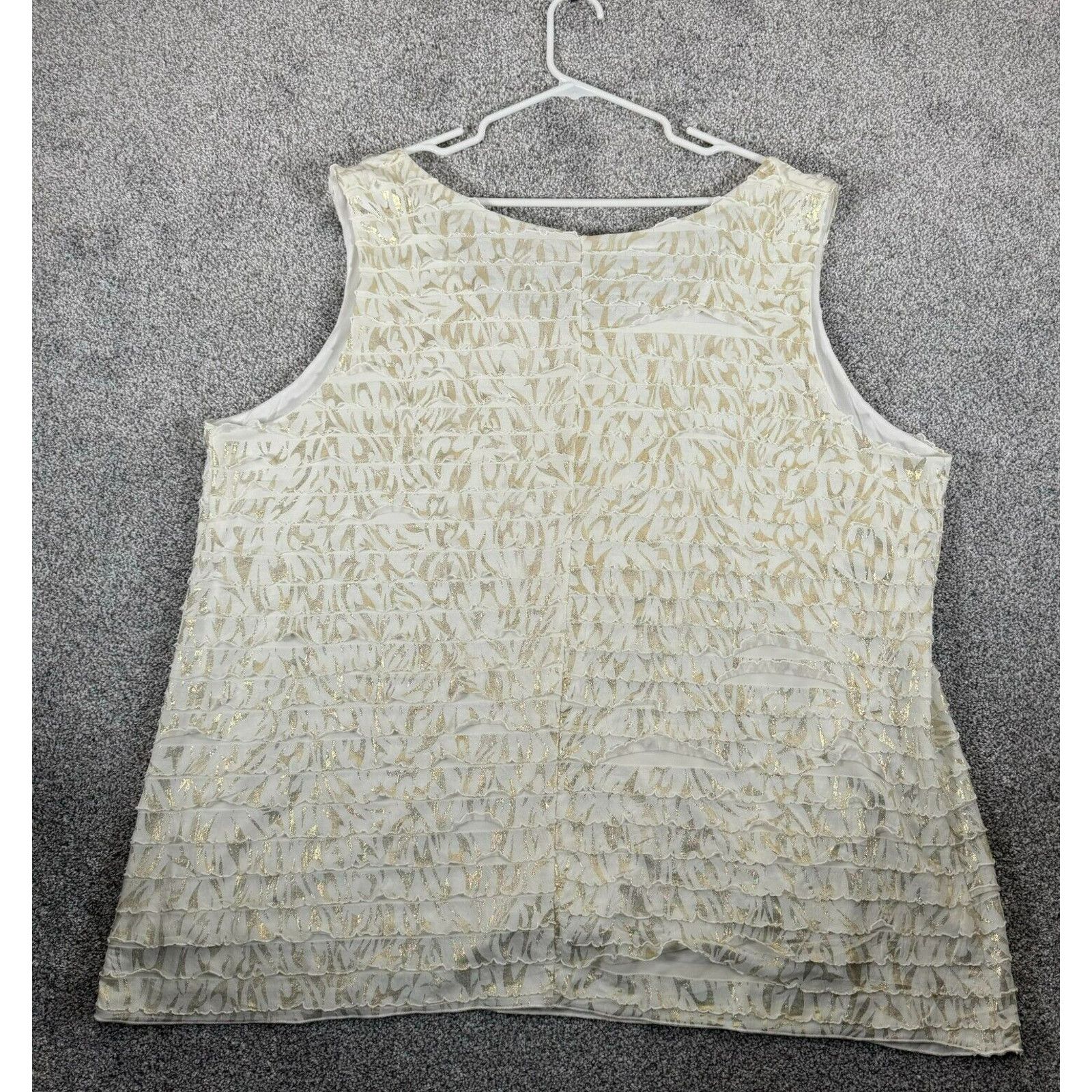 Other Catherines Top 3X Plus Shiny Gold Fairycore Ethereal 90s Y2K Size 3XL / US 20-22 - 2 Thumbnail