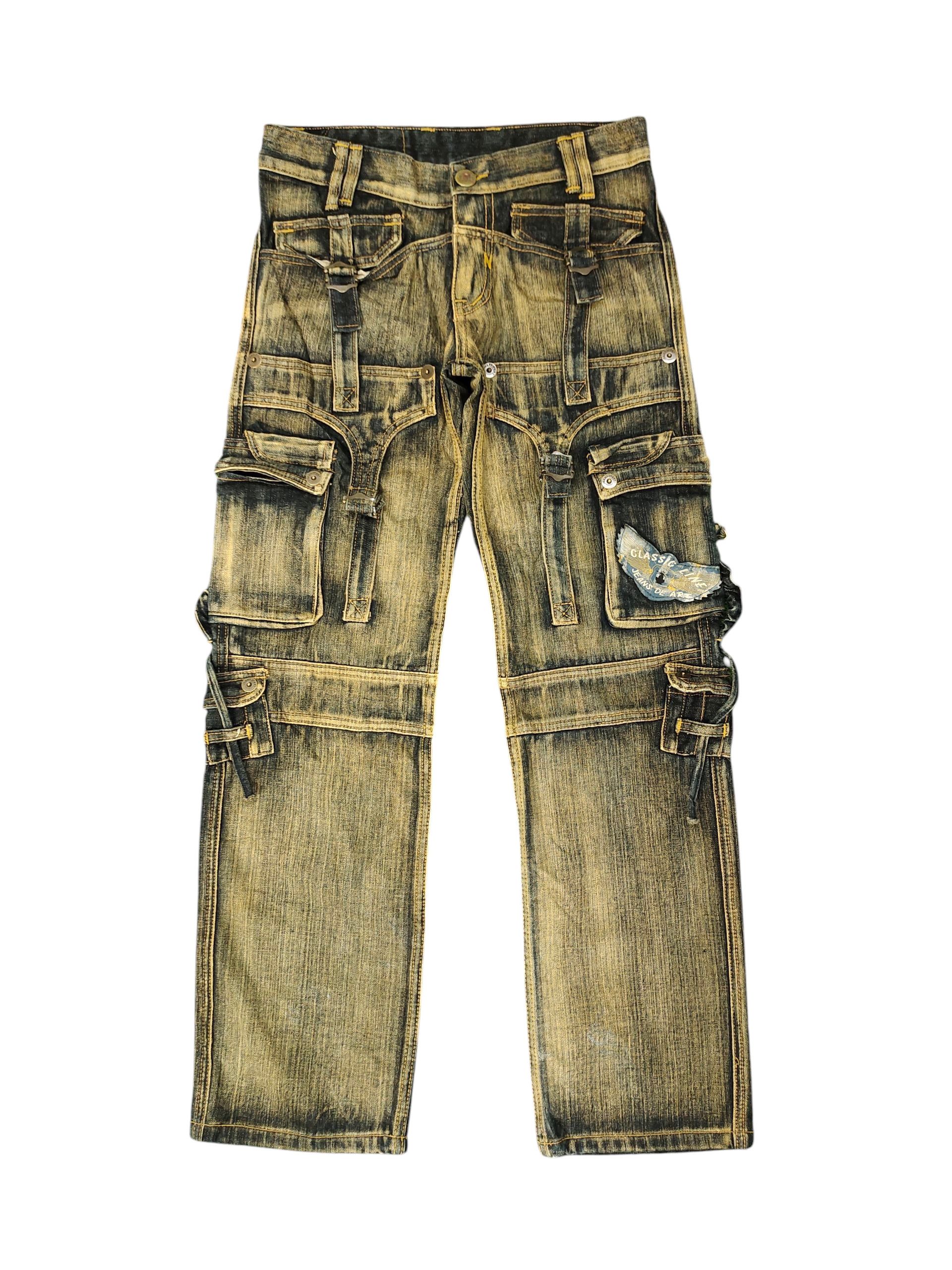 Japanese Brand DeArt Japan Bondage Tactical Multi Pocket Jeans Cyberpunk Size US 30 / EU 46 - 1 Thumbnail