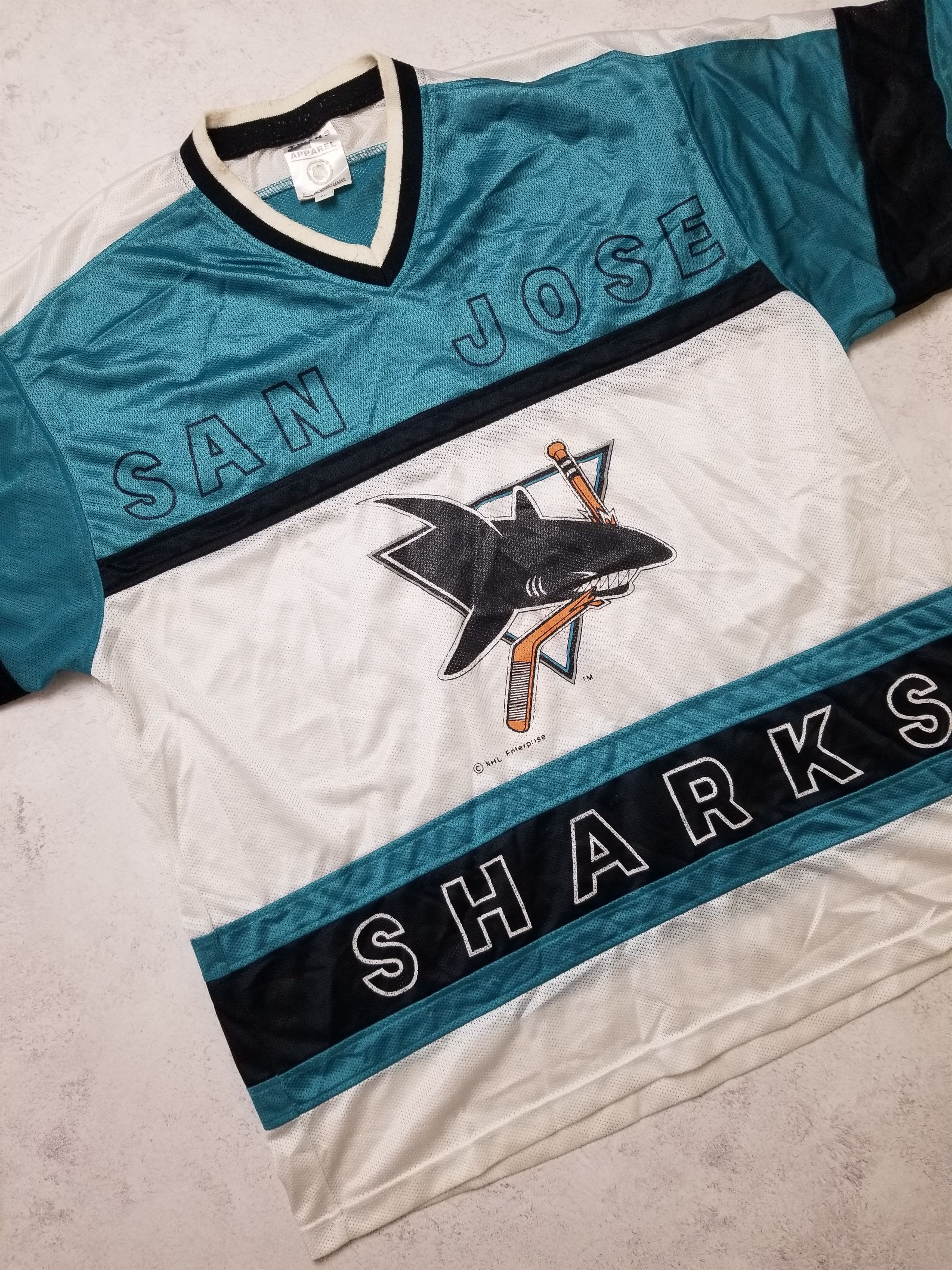 Other Vintage San Jose Sharks Twins Apparel NHL Jersey Size US XL / EU 56 / 4 - 15 Thumbnail