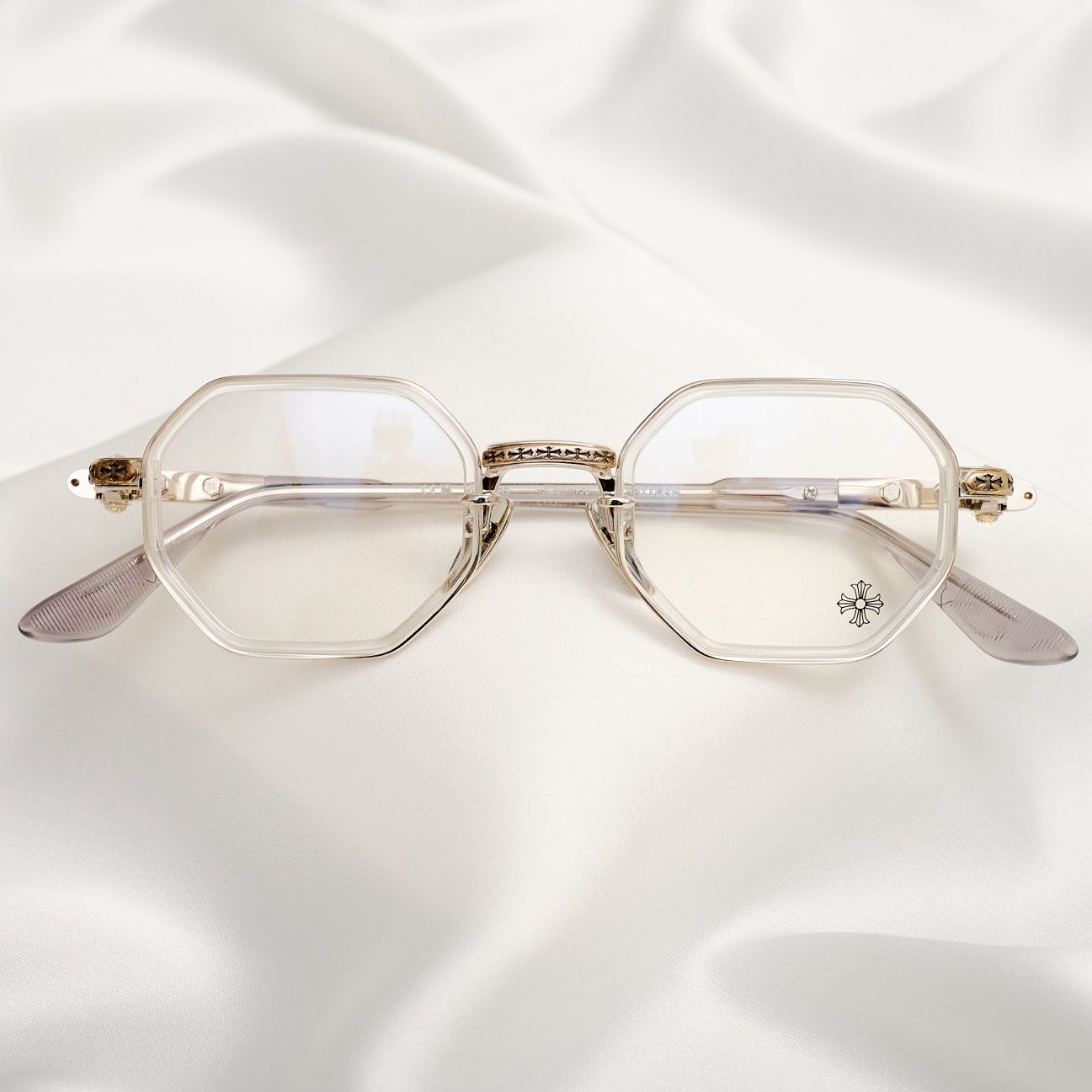 Chrome Hearts CHROME HEARTS TATTERS CRYSTAL GRAPHITE GLASSES Size ONE SIZE - 6 Thumbnail
