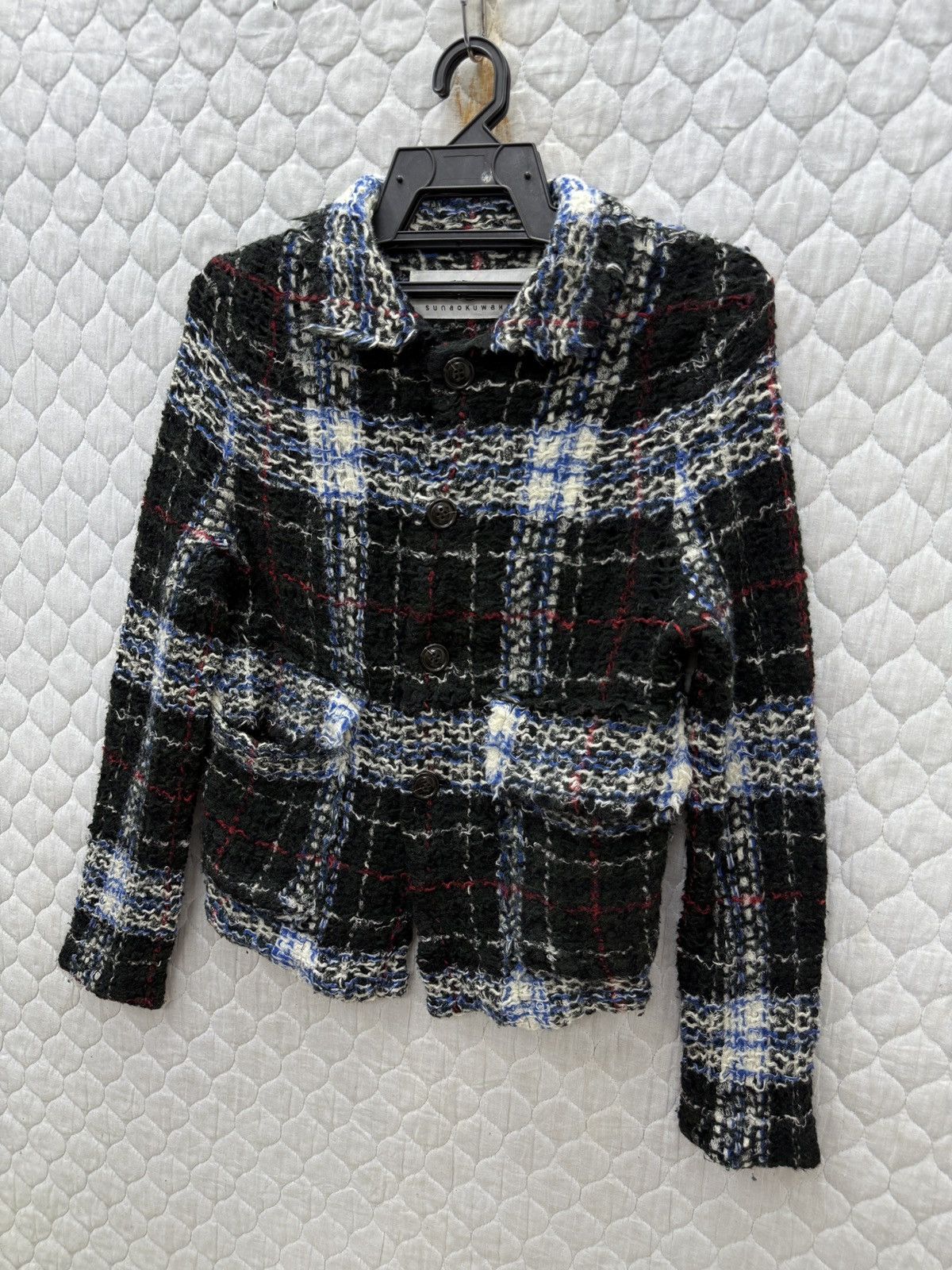 Issey Miyake 🔥🔥🔥ARCHIVE ISSEY MIYAKE SUNAO KUWAHARA TWEED KNIT JACKET Size S / US 4 / IT 40 - 2 Thumbnail