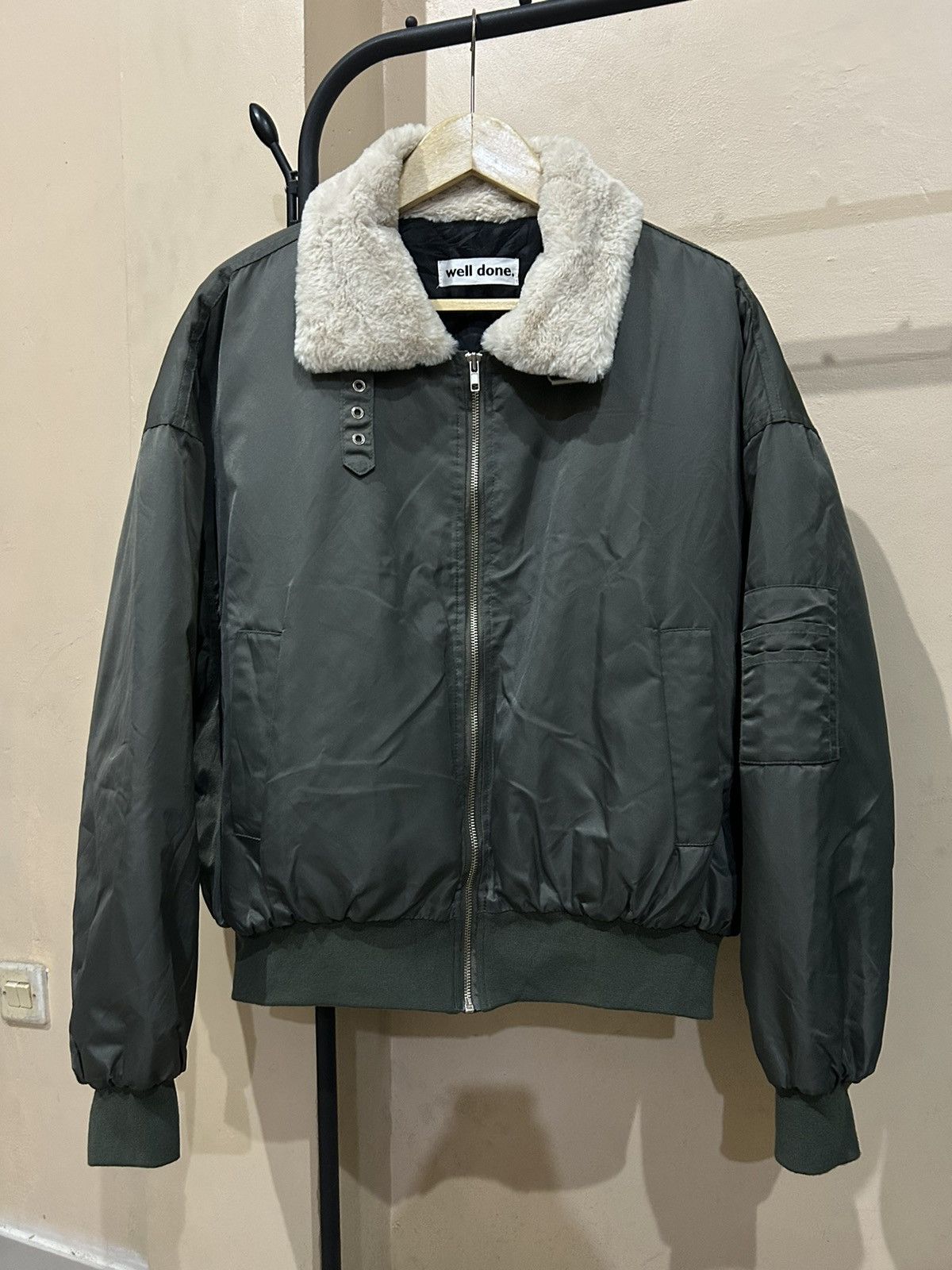 image of If Six Was Nine x Le Grande Bleu L G B Well Done Bomber Jacket I6W9 Lgb Style in Army Green (Size X