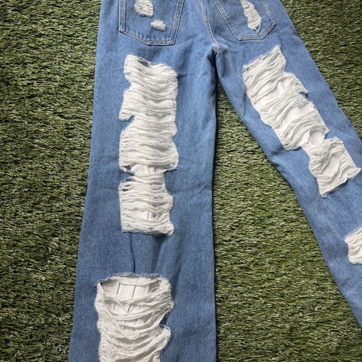 Givenchy Givenchy Distressed Panel Jeans Size 29" - 13 Thumbnail