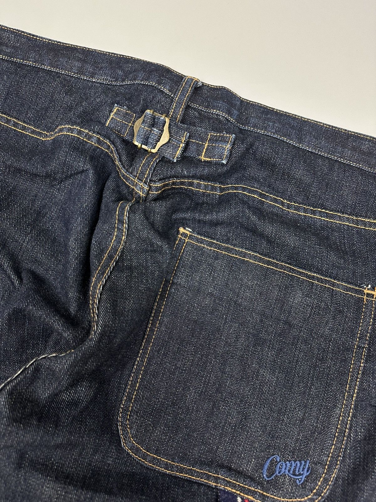 Japanese Brand Vintage Community.Co Native Double Knees Buckle Back Denim Size US 33 - 11 Thumbnail