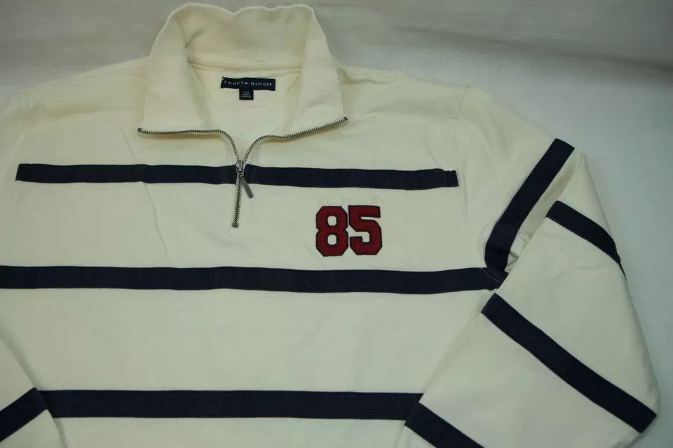Tommy Hilfiger TOMMY HILFIGER SWEAT COTTON ZIP NECK SIZE L-XL ( LABEL L)- Size US L / EU 52-54 / 3 - 4 Thumbnail