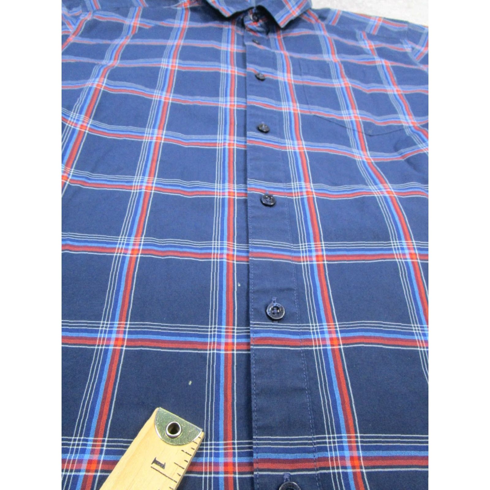 Patagonia Patagonia Bollocks Shirt Mens Large Blue Red Cotton Button Up - Plaid, Short Sleeve, Collared, Pockets, Regular Fit, Vintage? No Size US L / EU 52-54 / 3 - 7 Thumbnail