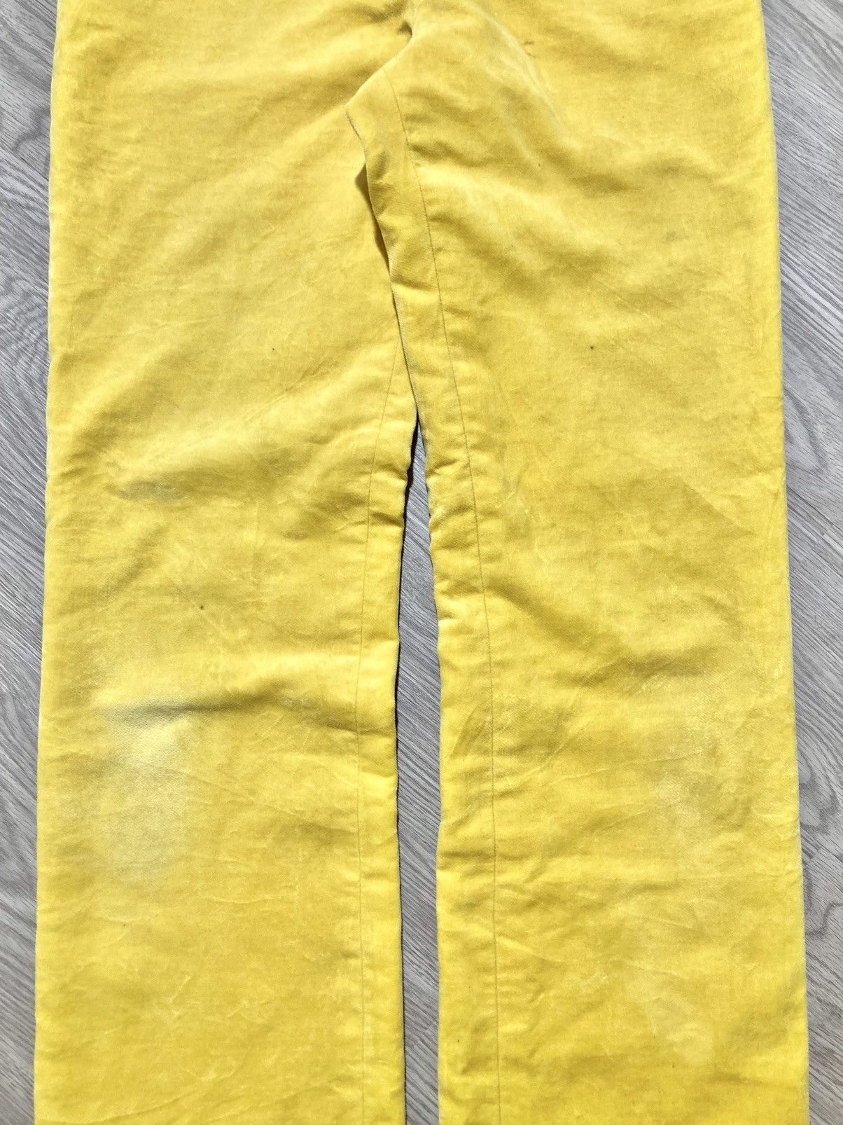 Jean Charles De Castelbajac 1990s Vintage Castelbajac Sport Wax Pants Yellow Luxury Size US 26 / EU 42 - 17 Thumbnail