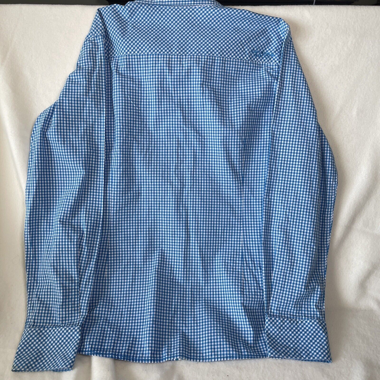 Ariat Ariat Women's Size XL Fitted Pink/Blue LS Western Shirt Size XL / US 12-14 / IT 48-50 - 5 Thumbnail