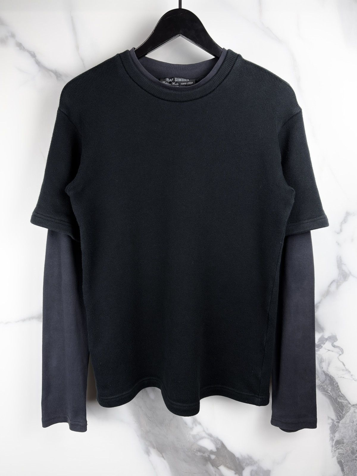 Raf Simons AW98 Raf Simons Radioactivity Layered Longsleeve Sweater Size US S / EU 44-46 / 1 - 1 Thumbnail