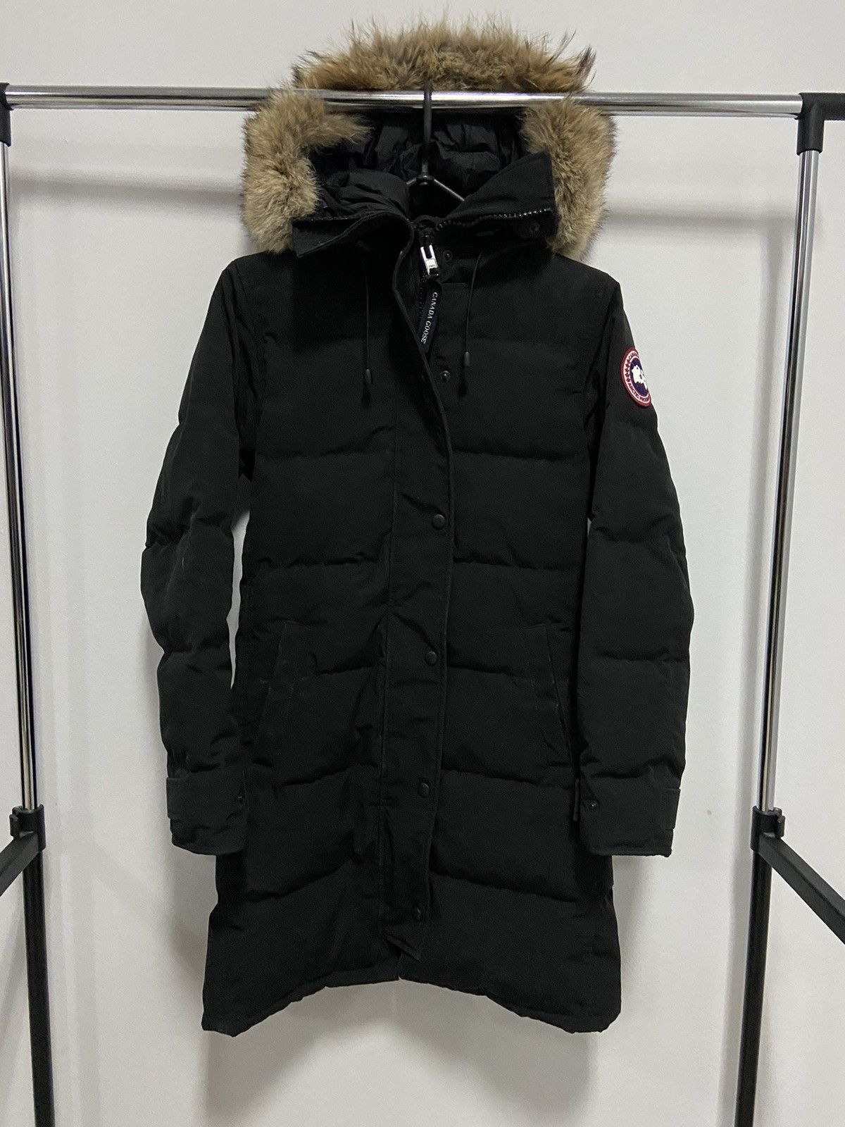 Canada Goose × Vintage Canada Goose shelburne Parka Jacket Vintage Hooded fur Size XS / US 0-2 / IT 36-38 - 1 Thumbnail