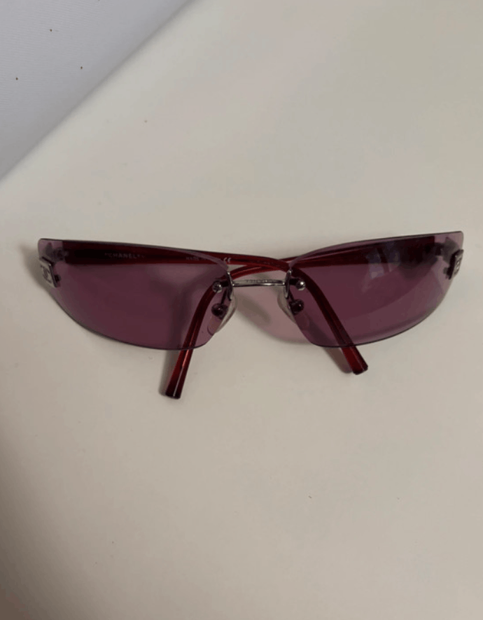 Chanel Chanel Sunglasses CC 4018 Mask Rhinestone Rimless 4017 Size ONE SIZE - 2 Thumbnail