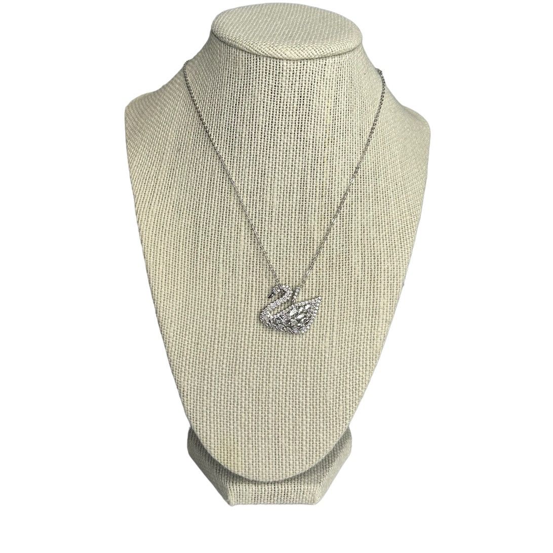 Swarovski Swarovski Swan Lake pendant Swan Rhodium plated Necklace Size ONE SIZE - 2 Thumbnail