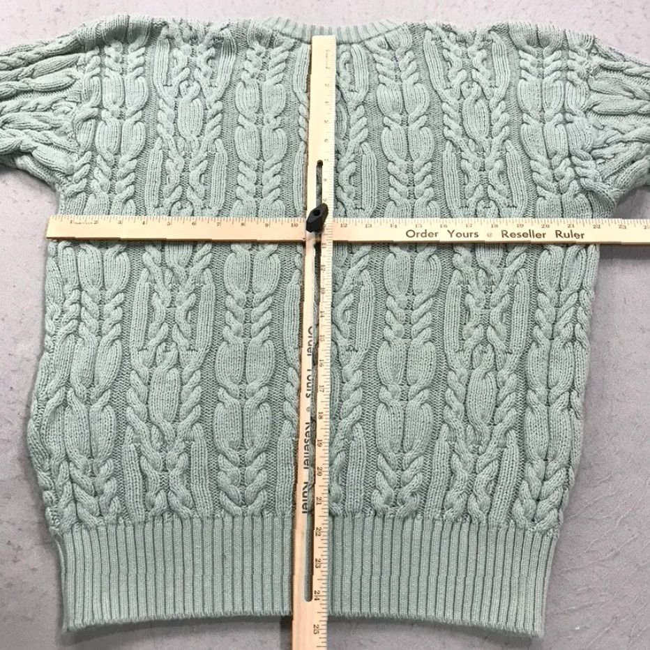 Vintage VINTAGE Tricots St Raphael Sweater Adult XL Green Cable Knit Fisherman Crewneck Mens Size US XL / EU 56 / 4 - 7 Thumbnail