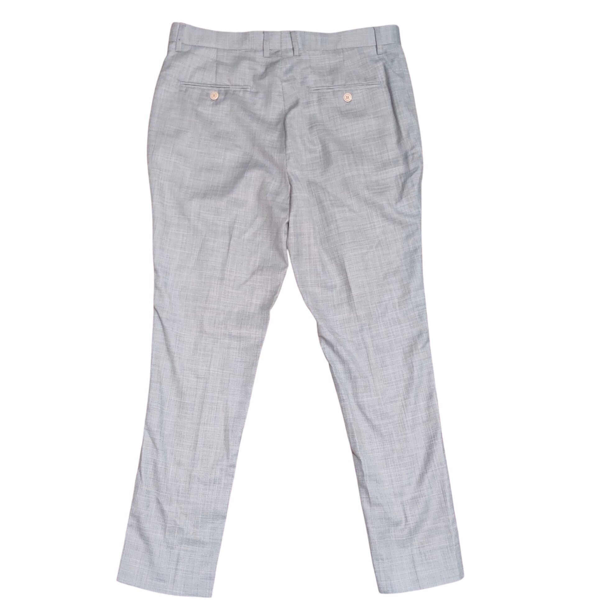 Other Studio Ferera 36 Grey Dress Pants Slim Fit Tapered Flat Fro Size US 36 / EU 52 - 2 Thumbnail