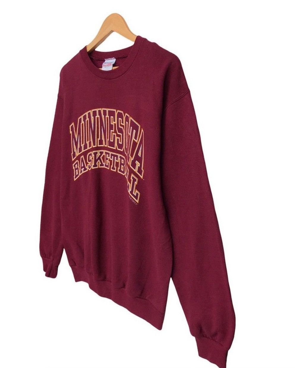 NBA × Vintage Vintage 90s Minnesota Basketball Spellout Sweatshirt Size US M / EU 48-50 / 2 - 3 Thumbnail