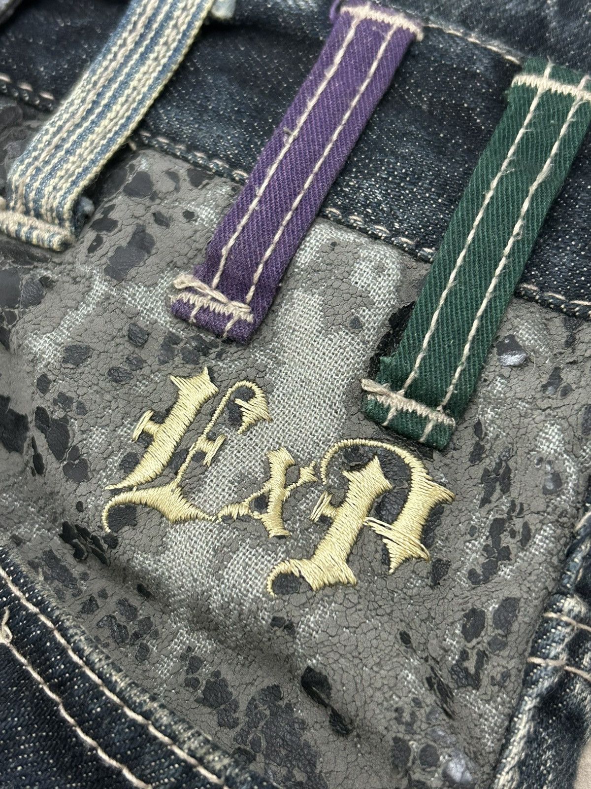 Japanese Brand Y2k Baggy Jeans Explosion Brand Clawn Marks Design Size US 30 / EU 46 - 9 Thumbnail