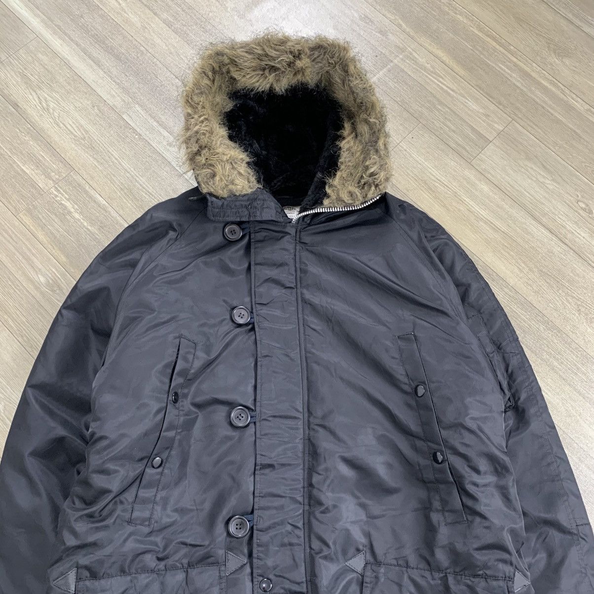 If Six Was Nine × Japanese Brand × Le Grande Bleu (L.G.B.) Neo Sixx 2000’s Military Fur Parka Jacket LGB Style Size US L / EU 52-54 / 3 - 2 Thumbnail
