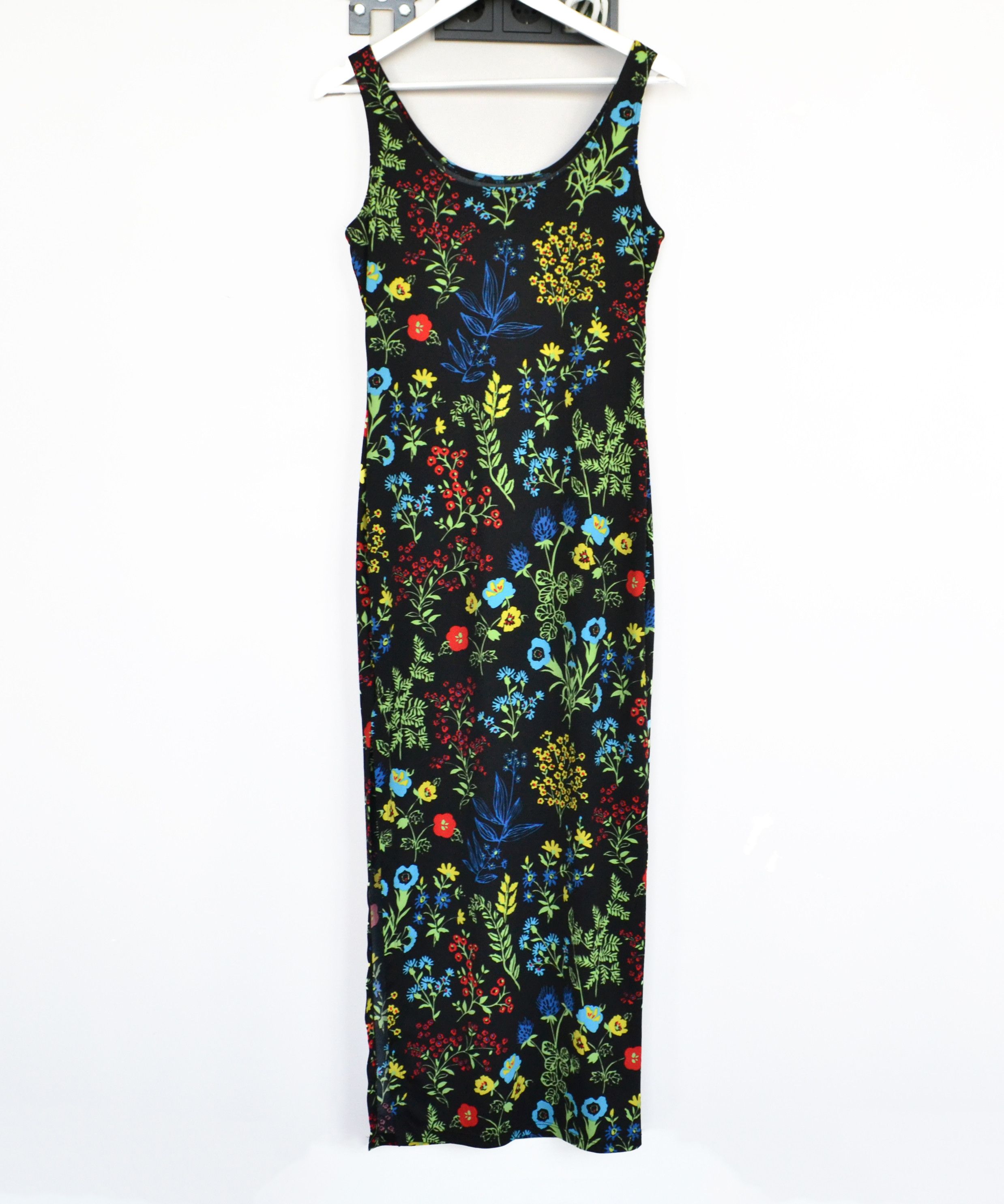 Versace Jeans Couture VERSACE Dress Floral Flower Print Black Vintage Dresses Size M / US 6-8 / IT 42-44 - 5 Thumbnail