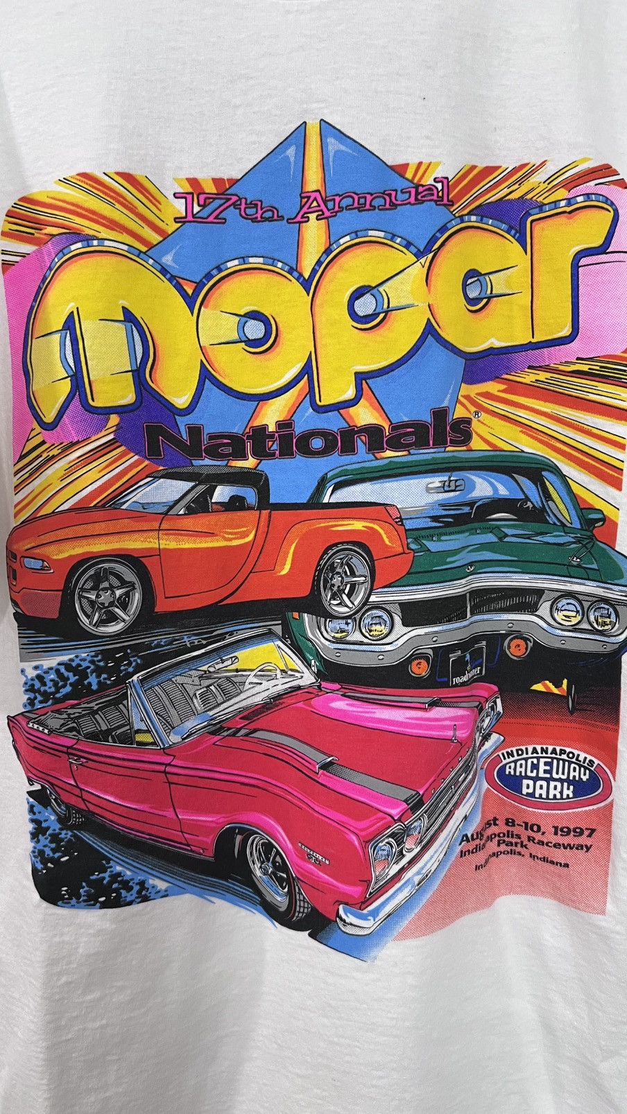 Vintage 1997 17th Mopar Nationals / Indianapolis Raceway Park Tee Size US L / EU 52-54 / 3 - 3 Thumbnail