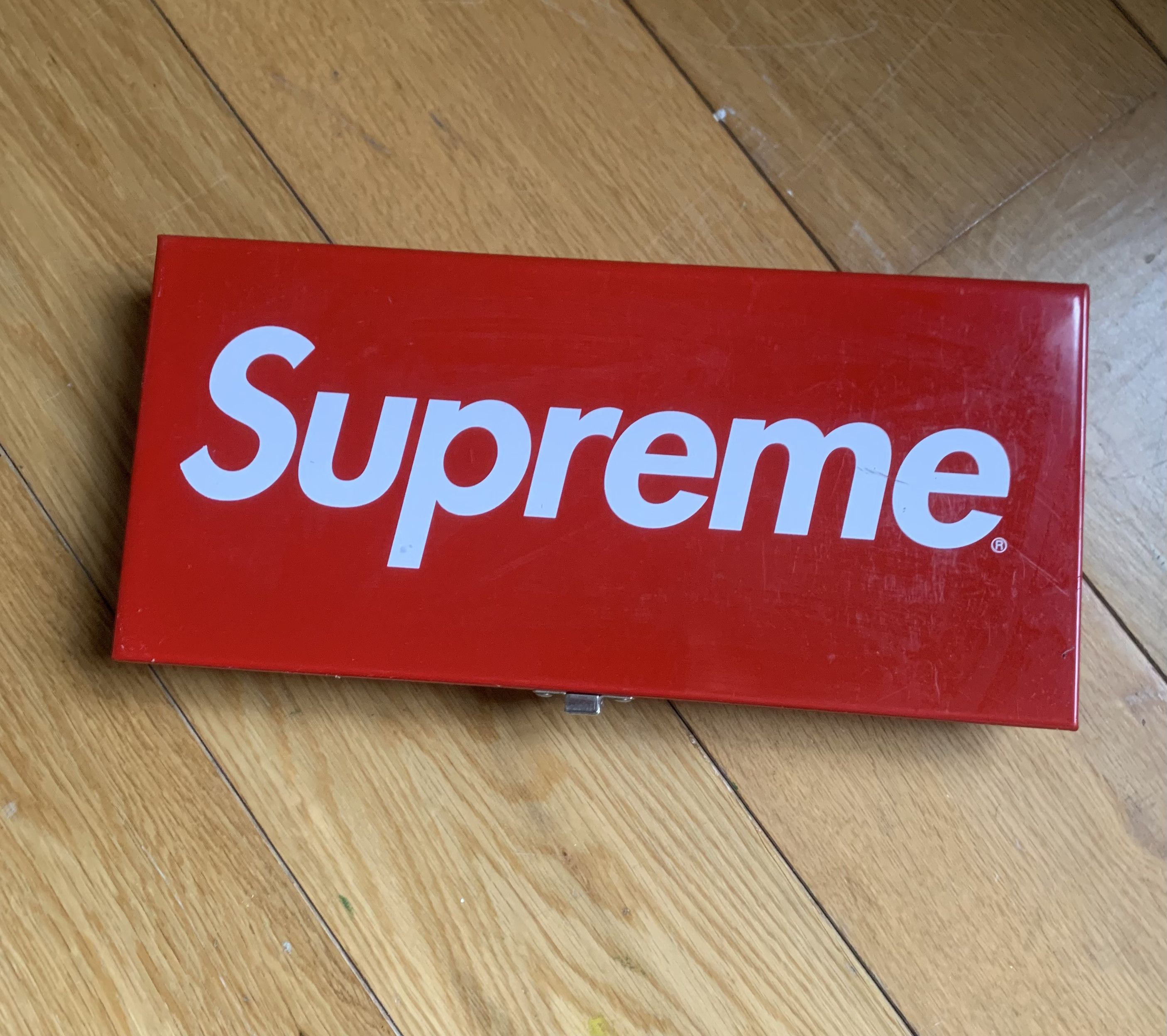 Supreme Supreme Large Metal Storage Box Red Size ONE SIZE - 2 Thumbnail