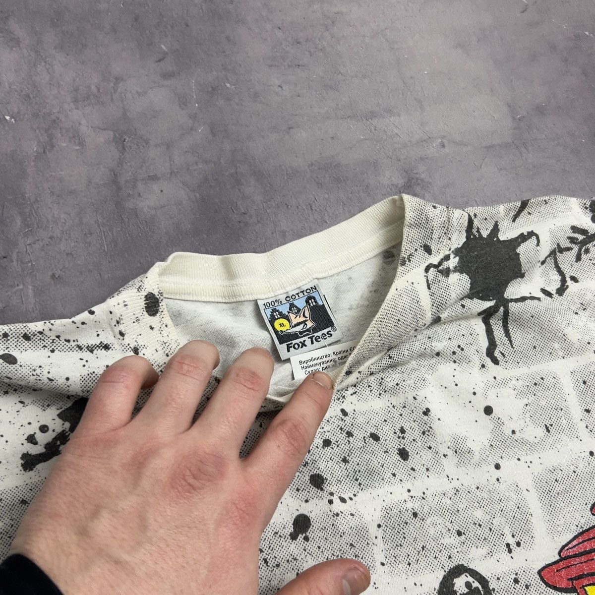 Vintage Rare! Vintage Amsterdam Drugs Tee Big Logo Overprint 90s Size US XL / EU 56 / 4 - 11 Thumbnail