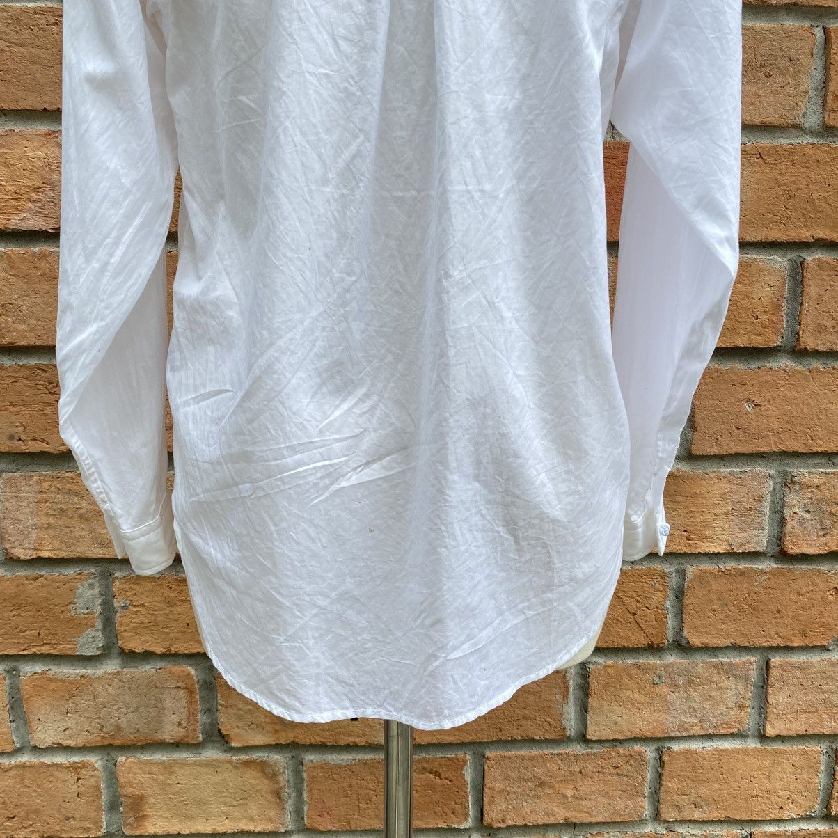 Zucca Zucca White Fitted Button-Up Shirt Size XS / US 0-2 / IT 36-38 - 24 Thumbnail
