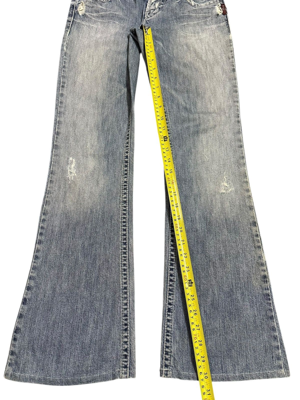 If Six Was Nine Vintage Japanese Brand Blue Faded Wash Style Flare Jeans Size US 27 - 11 Thumbnail