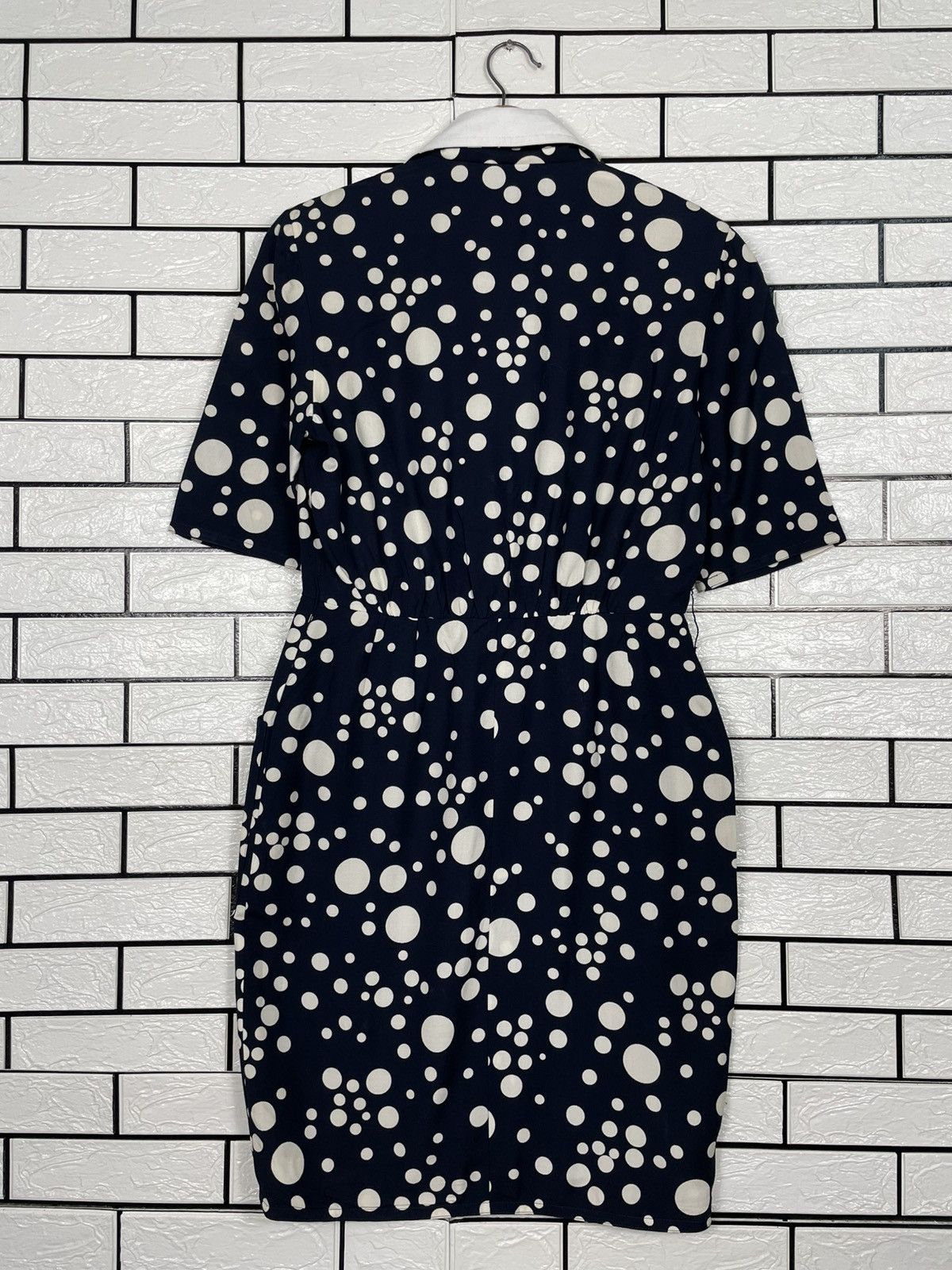 Jean-Louis Scherrer Vintage 80s Jean Louis Scherrer Polka Dot Design Dress Size M / US 6-8 / IT 42-44 - 8 Thumbnail