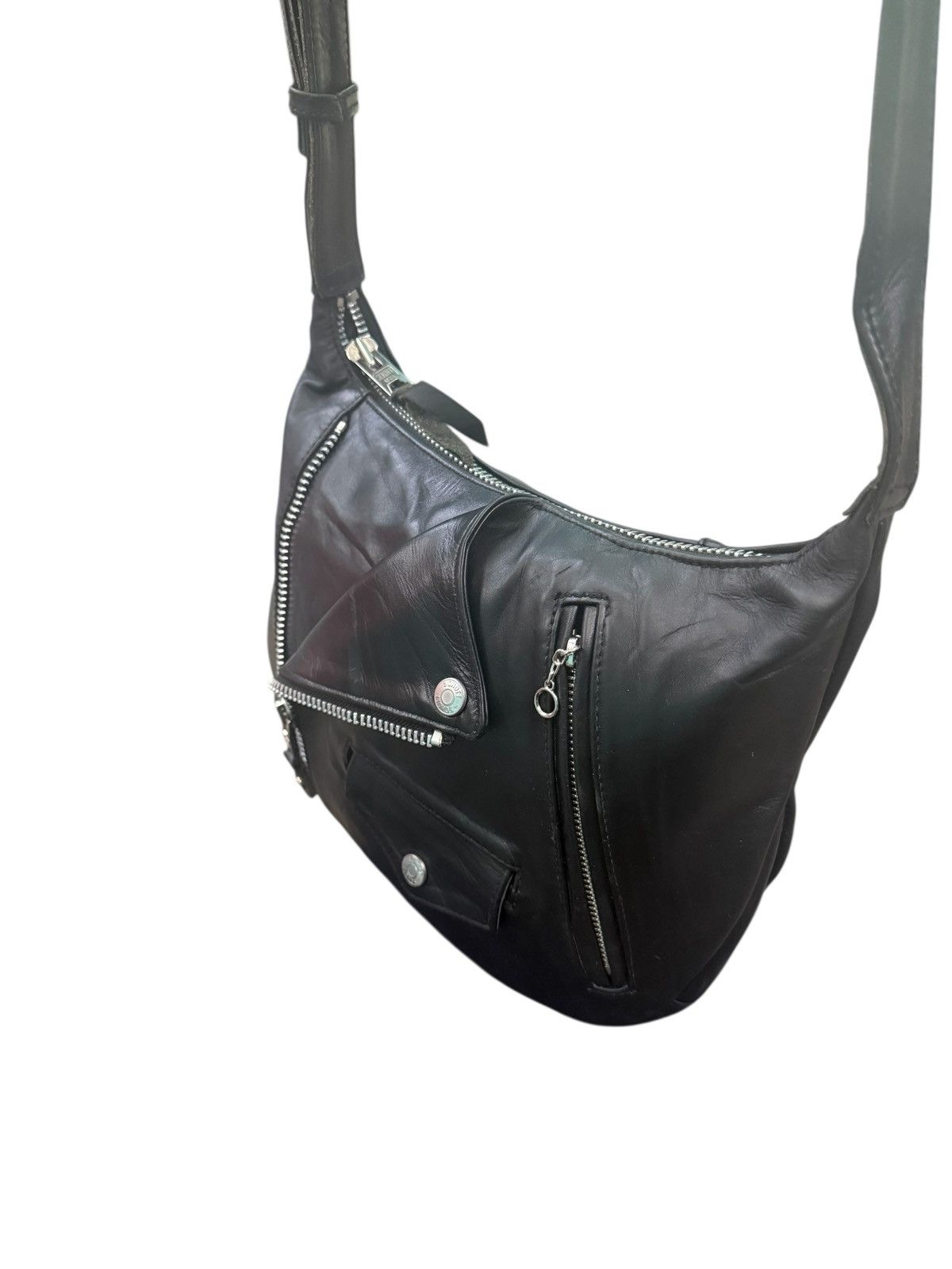 Schott RARE SCHOTT RIDERS LEATHER CROSSBODY BAG Size ONE SIZE - 12 Thumbnail