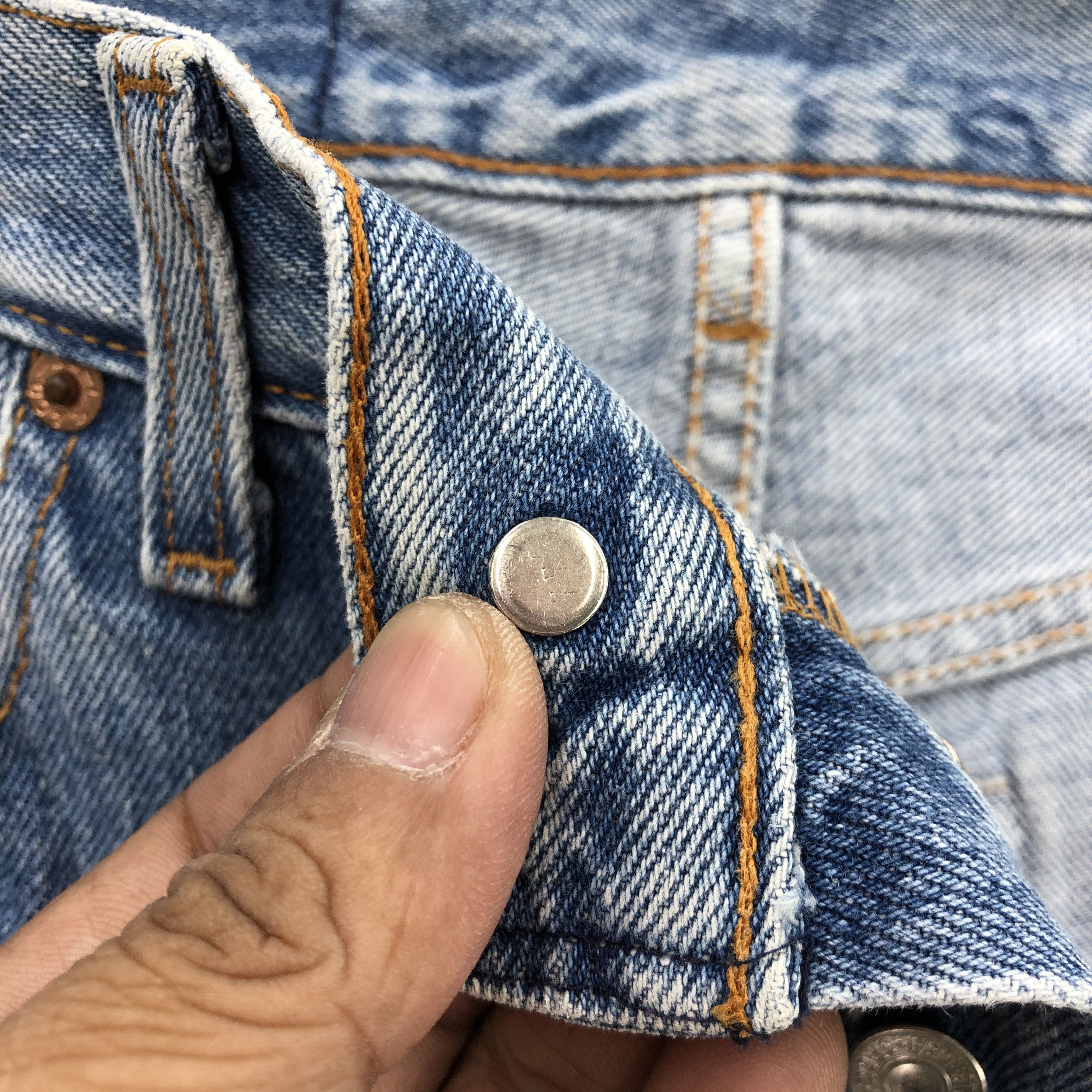 Levi's × Vintage Vintage Levis 501 Sun Faded Jeans Levi's Light Wash Denim Size 28" / US 6 / IT 42 - 7 Thumbnail
