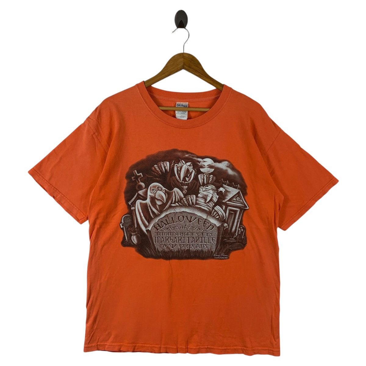 Band Tees × Gildan × Vintage Vintage Y2K JIMMY BUFFET margaritaville songs bands tee Size US L / EU 52-54 / 3 - 1 Thumbnail