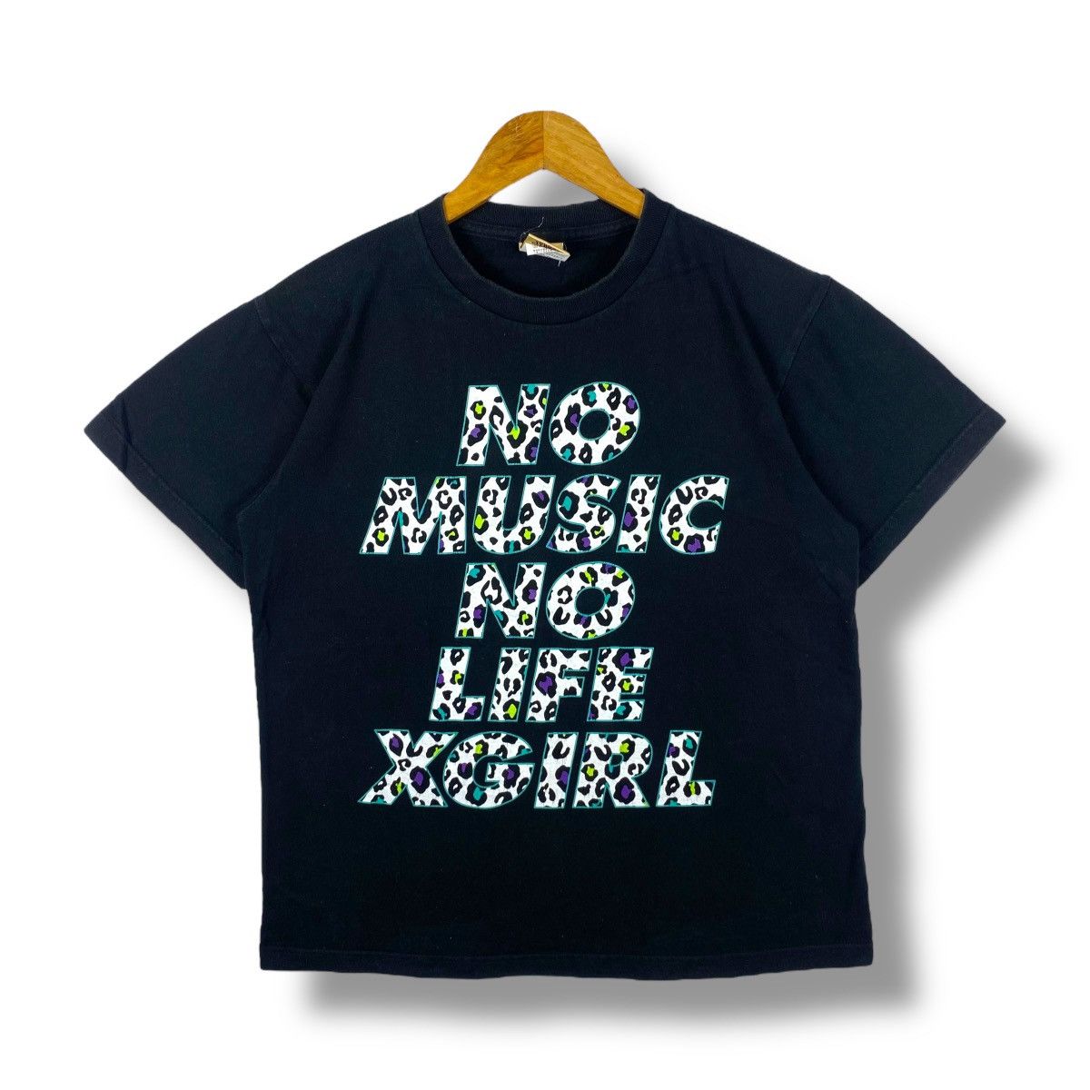 Japanese Brand X-GIRL x Tower Records No Music No Life Graphic Tee Shirt Size US M / EU 48-50 / 2 - 1 Thumbnail