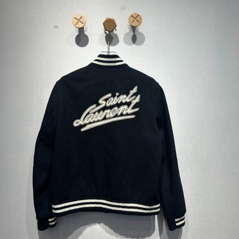 Saint Laurent Paris Saint Laurent SLP Embroidered Baseball Jacket- Size US XL / EU 56 / 4 - 2 Thumbnail